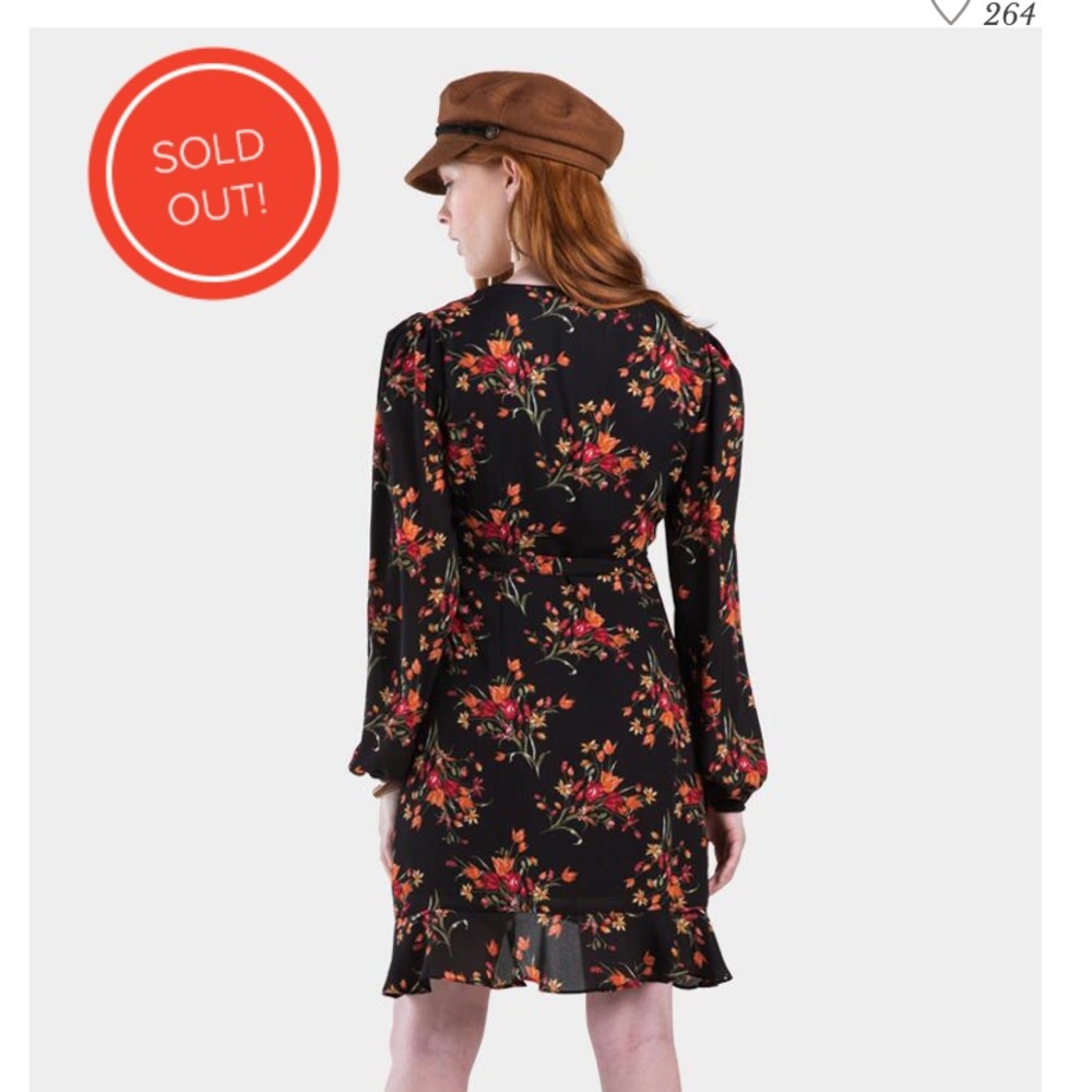 Mi ami (Francesca’s collection) Floral Wrap Dress - Picture 2 of 4